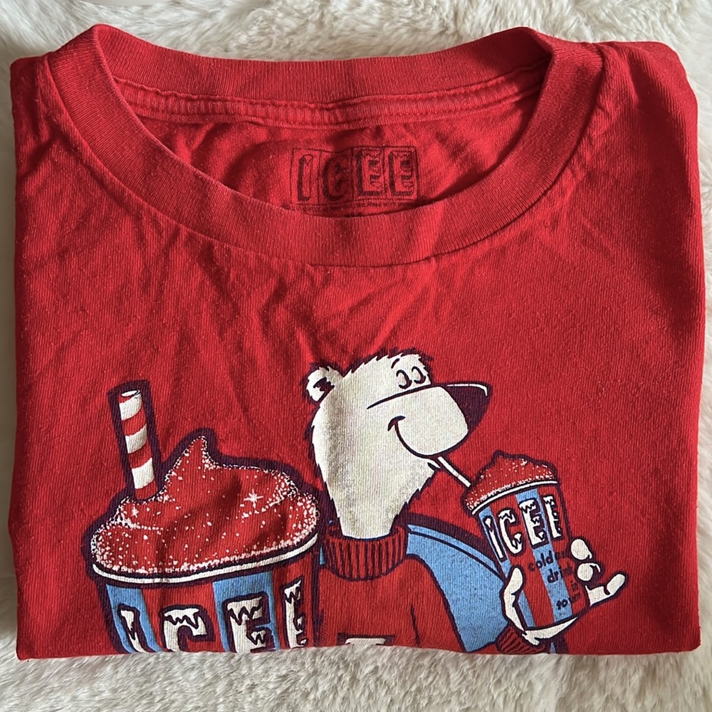 TOO COOL~ICEE Red T-Shirt. Size L